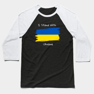 I Stand With Ukraine Baseball T-Shirt